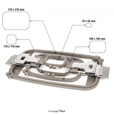 Ricamatrice professionale Texi IRIS 10 Ricamatrice a 10 aghi area d...