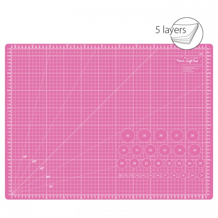 TEXI CRAFT ROSA 60X45 Kit for cutting and finishing, size 60 x ...