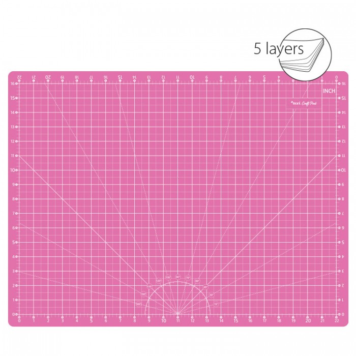 TEXI CRAFT ROSA 60X45 Kit per tagliare e rifinire, dimensioni 60 x ...