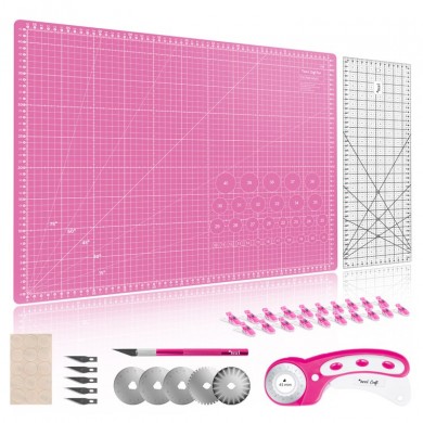 TEXI CRAFT ROSA 60X45 Kit per tagliare e rifinire, dimensioni 60 x 45 cm