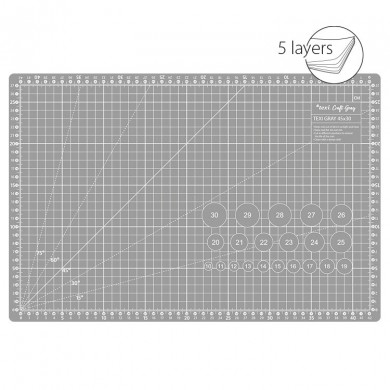 TEXI CRAFT GRIGIO 45X30 Kit per tagliare e rifinire, dimensioni 45 ...