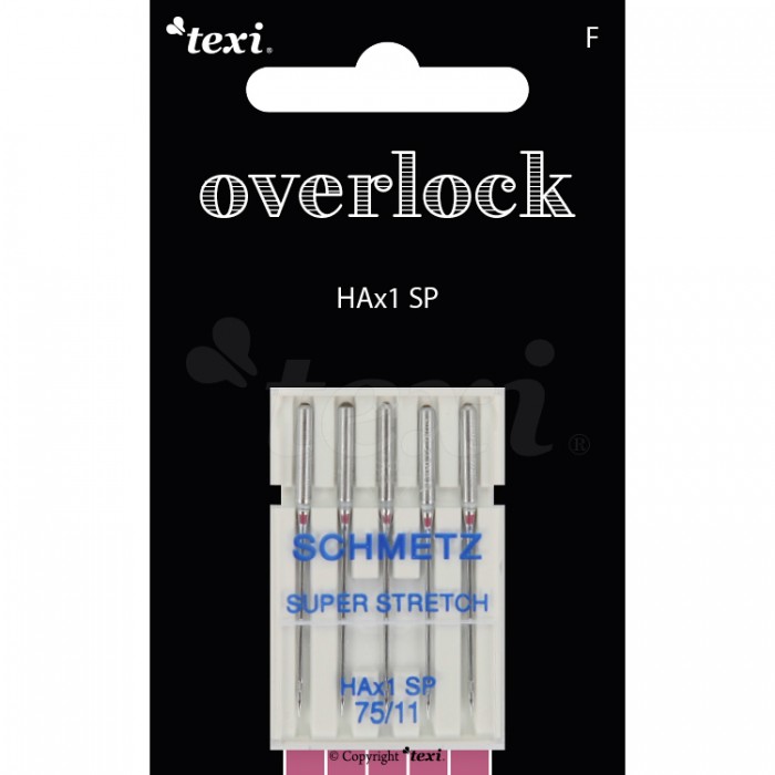 TEXI Needles for OVERLOCKER HAx1 5 pcs fineness 75