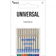 TEXI Needles UNIVERSALI 130/705H 10 pcs mixed gauge 2x70, 3x80, 3x90, 2x100