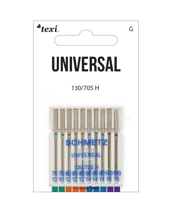 TEXI Aiguilles UNIVERSALI 130/705H 10 pcs finesse 80