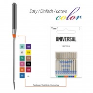 TEXI Needles UNIVERSALI 130/705H 10 pcs mixed fineness 60x1, 70x3, 80x2...