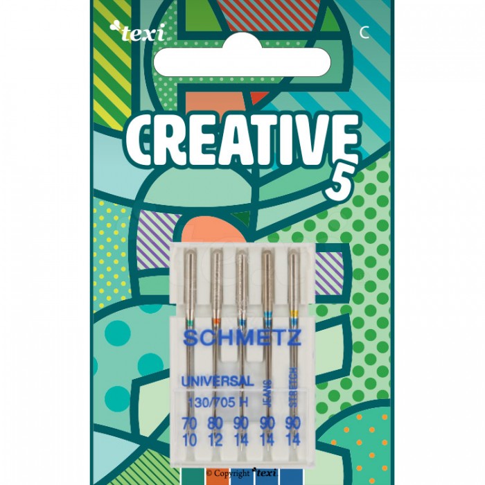 TEXI Aghi CREATIVE 5 130/705H 5 pcs misti 3 Universali,70x1, 80x1, ...