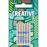 TEXI Needles CREATIVE 5 130/705H 5 pcs mixed 3 Universali,70x1, 80x1, ...