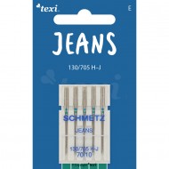 TEXI Needles JEANS 130/705 H-J 5 pcs, fineness 70