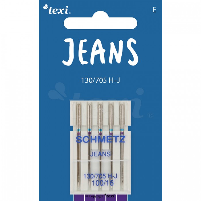TEXI Needles JEANS 130/705 H-J 5 pcs, fineness 100