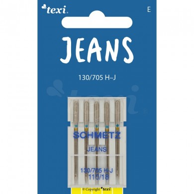 TEXI Needles JEANS 130/705 H-J 5 pcs, fineness 110