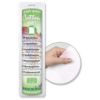 MADEIRA stabilisateur coton doux coton déchirer blanc larme broderie 9436