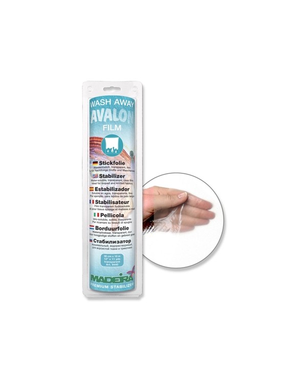MADEIRA 9440 Avalon Film Wash aways Water-soluble Hydrosolable Embroidery Needle