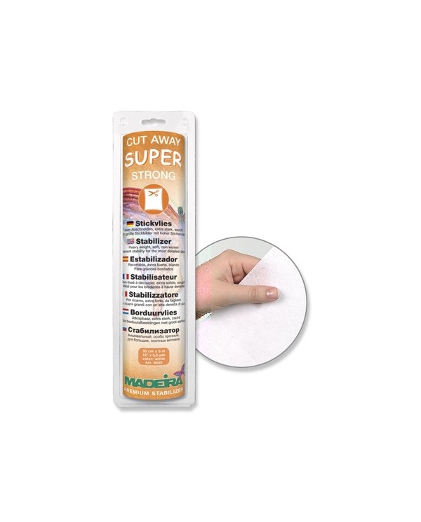 MADEIRA Support Stabilizer SUPER STRONG Cut Away White Embroidery 9445
