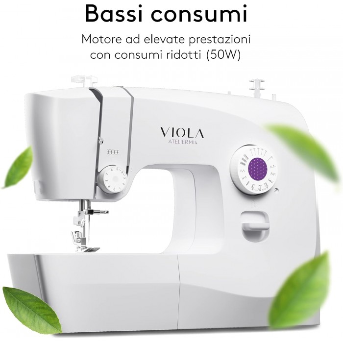 VIOLA Atelier M14 - Macchina da Cucire con Infilatura Automatica