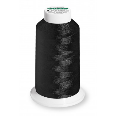 SET of 4 bobbins MADEIRA AEROLOCK - Black - 8000 2500 Mt.