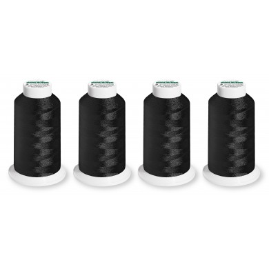 SET da 4 spole MADEIRA AEROLOCK - Nero - 8000 2500 Mt.