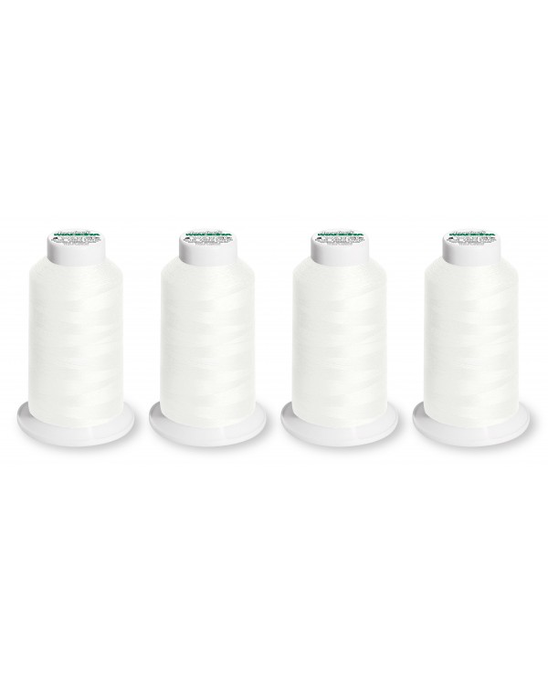 LOT DE 4 bobines MADEIRA AEROLOCK - Blanc naturel - 8020 2500 Mt.