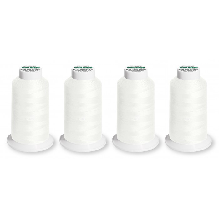 SET da 4 Spole MADEIRA AEROLOCK - Bianco naturale - 8020 2500 Mt.