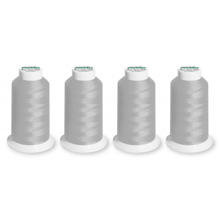 SET of 4 MADEIRA AEROLOCK bobbins - Light Grey - 8100 2500 Mt.