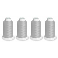 SET of 4 MADEIRA AEROLOCK bobbins - Light Grey - 8100 2500 Mt.