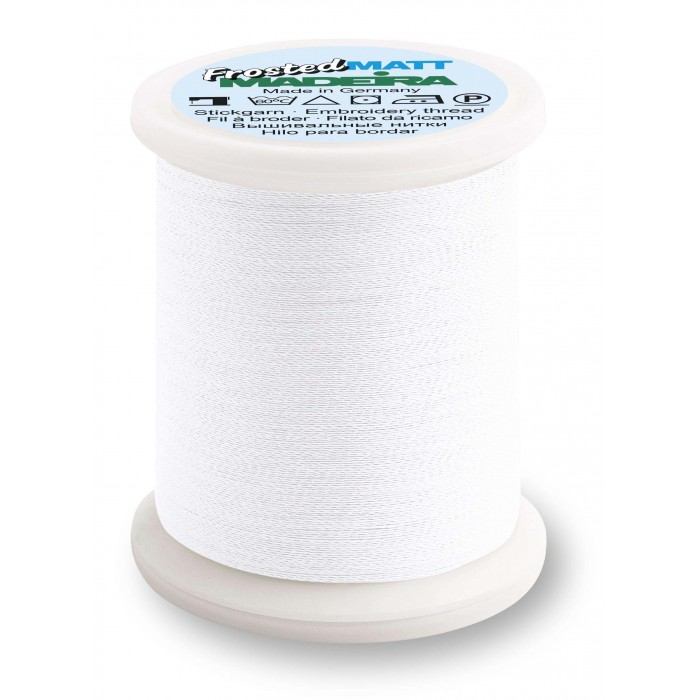 MADEIRA Frosted Matt Color White - 7801 - 500 Mt.