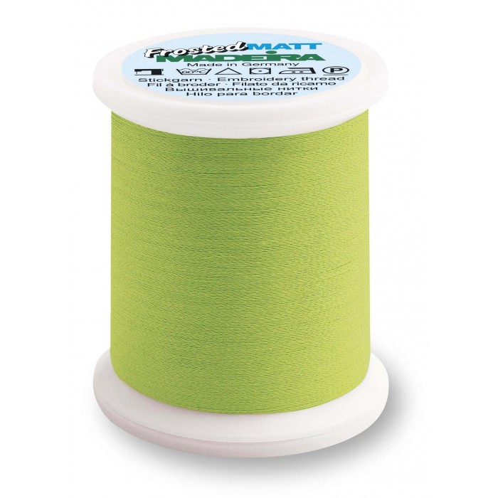 MADEIRA Givré Mat Couleur Vert Lime - 7848 - 500 mt.