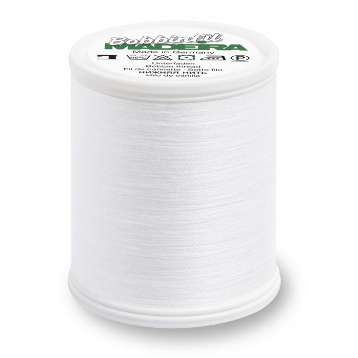 MADEIRA Bobbinfil 9764 white shuttle yarn - Gauge 70