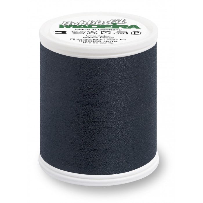 MADEIRA Bobbinfil 9764 filato sottonavetta nero - Finezza 70 - 1500 Mt.