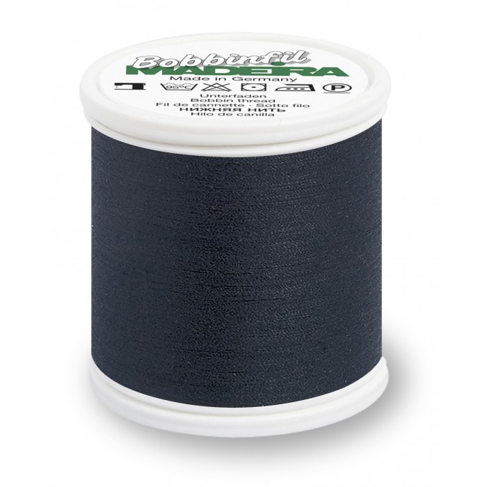 MADEIRA Bobbinfil 9765 black shuttle yarn - Gauge 70 - 500 Mt.