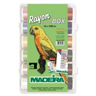 MADEIRA Smart Box avec 18 fils à broder rayonne 1000 Mt. - 8043