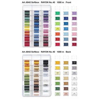 MADEIRA 8042 Case 40 yarns Rayon 1000 mt