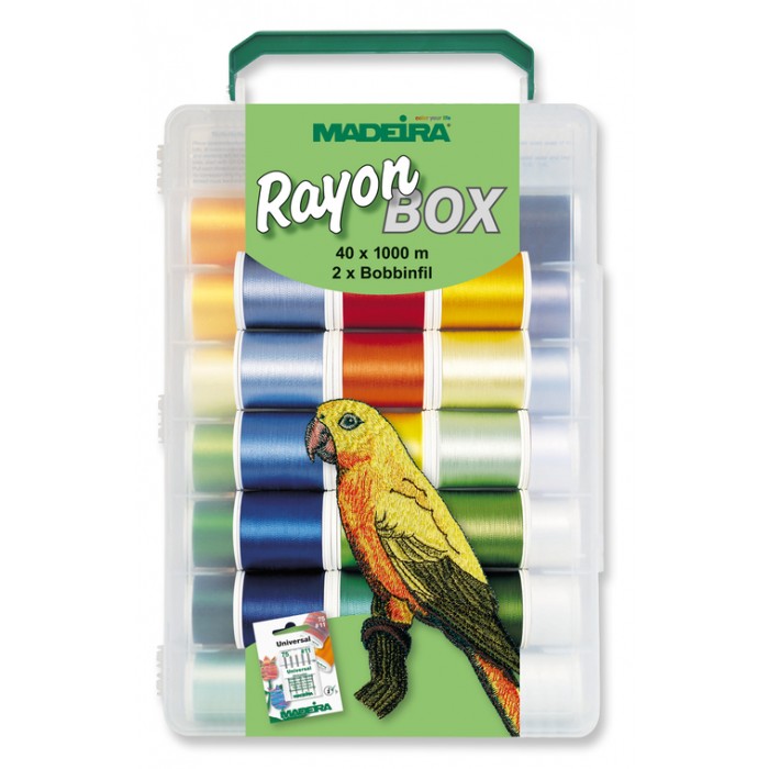 MADEIRA 8042 Valigetta 40 filati Rayon 1000 mt