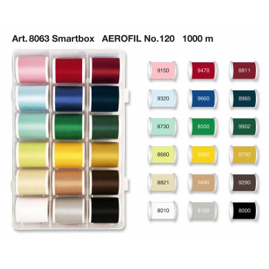 MADEIRA Smart Box with 18 Aerofil Sewing Threads - 8063