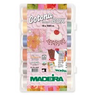 MADEIRA Smart Box with 18 Cotona embroidery threads - 1000 Mt.