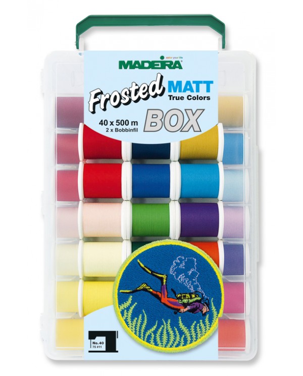 MADEIRA Case 40 yarns Frosted Matt 500 Mt. - 8088