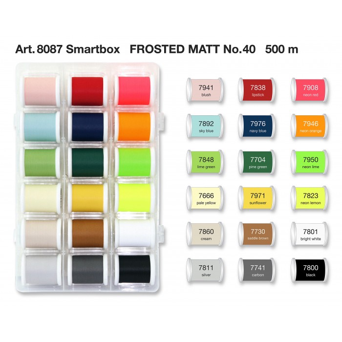 MADEIRA Smart Box con 18 filati Frosted Matt da 500 Mt. - 8087