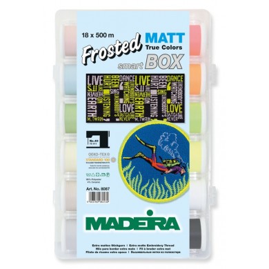 MADEIRA Smart Box avec 18 fils Frosted Matt de 500 Mt. - 8087