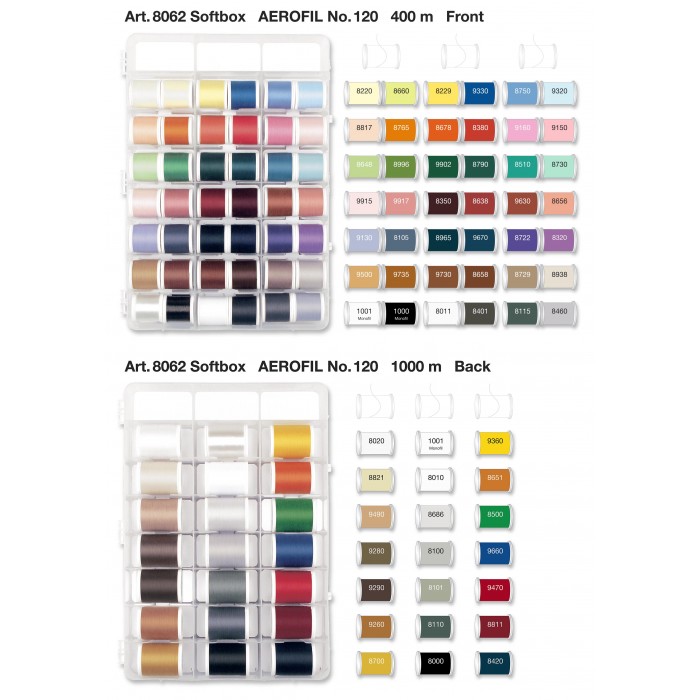 MADEIRA Case 62 Aerofil Mixed Yarns for Quilts - 8062