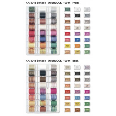 MADEIRA Case 48 yarns Overlock Inspiration 100 mt - 8048