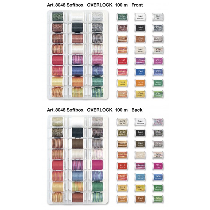 MADEIRA Case 48 yarns Overlock Inspiration 100 mt - 8048