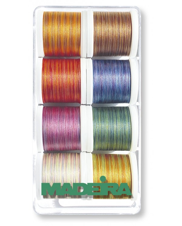 MADEIRA Coffret cadeau avec 8 fils Polynéon Multicolore de 200 Mt.