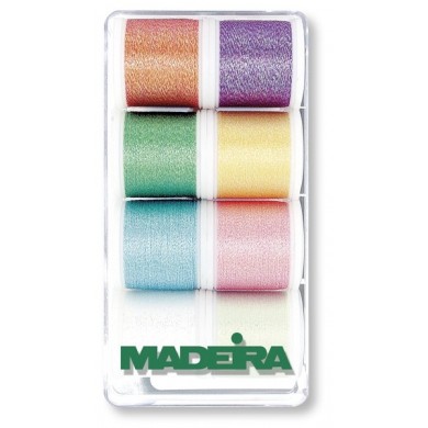 MADEIRA Coffret cadeau avec 8 fils Opale Métallisé de 200 Mt. - 8010