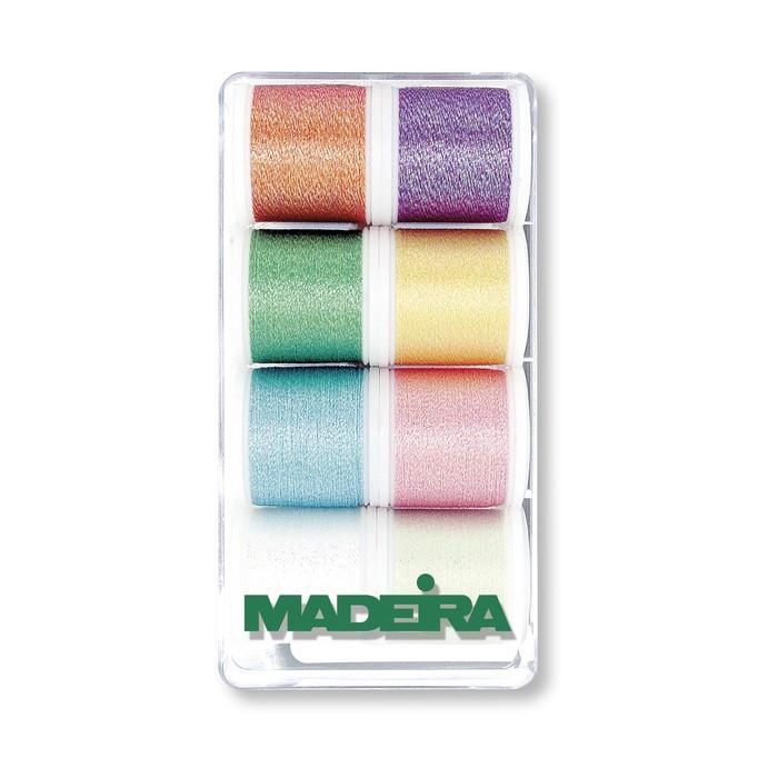 MADEIRA Scatola regalo con 8 filati Opal Metallic da 200 Mt. - 8010