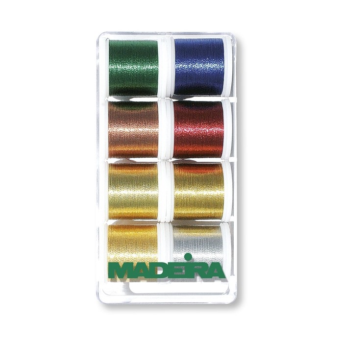 MADEIRA Coffret cadeau avec 8 fils Classic Metallic de 200 Mt. - 8012