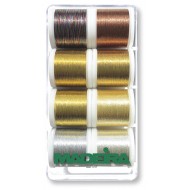 MADEIRA Coffret cadeau avec 8 fils métalliques brillants de 200 Mt. - 8009