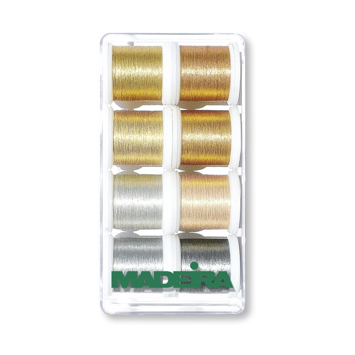 MADEIRA Scatola regalo con 8 filati Smooth Metallic da 200 Mt. - 8019