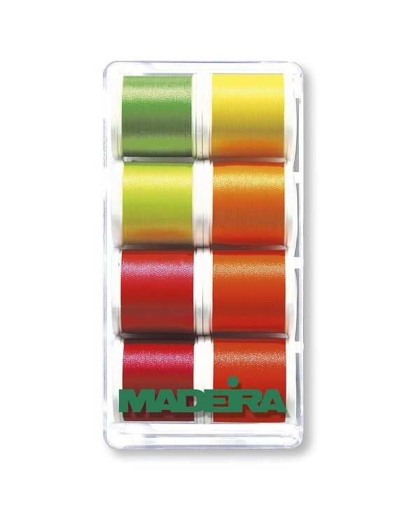 MADEIRA Coffret cadeau avec 8 fils Polyneon Neon de 400 Mt. - 8018