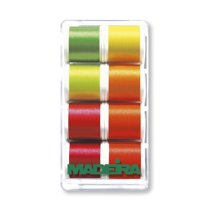 MADEIRA Scatola regalo con 8 filati Polyneon Neon da 400 Mt. - 8018