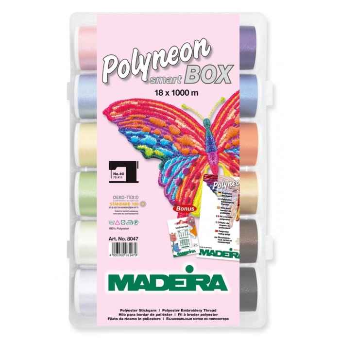 MADEIRA Smart Box con 18 filati Polyneon da 1000 Mt. - 8047