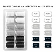 MADEIRA Box 12 cones for Aerolock serger n.125 1200 meters Overlo...